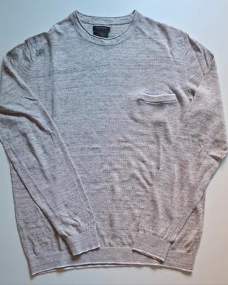 maglione uomo gutteridge M lino beige