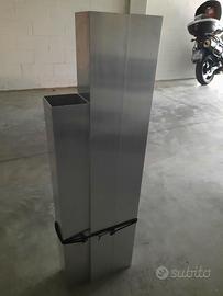2xTubolare alluminio lato 10xh100cm xRAGGIOTENDA