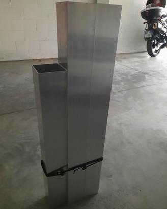 2xTubolare alluminio lato 10xh100cm xRAGGIOTENDA