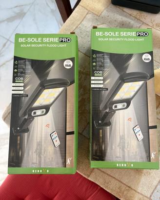 Faretto led  solare  led cob  da esterno be-sole