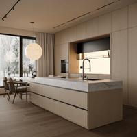 CUCINA Isola con Tavolo e Colonne COME PROGETTO