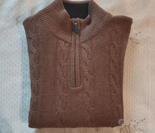 Maglione cashmere seta lana merino Uomo L