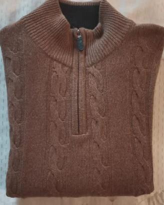 Maglione cashmere seta lana merino Uomo L