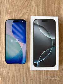 Iphone 16 Pro Max 256 gb Titanio Bianco