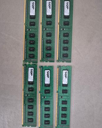 6x 4GB DDR3 RAM Samsung PC3-12800