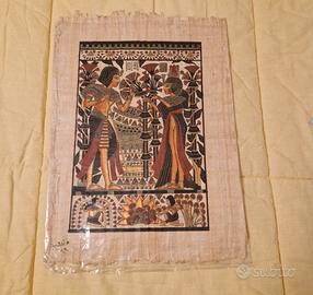 Dipinto su papiro egizio originale