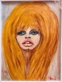 P. Danti  ritratto Brigitte Bardot 1967
