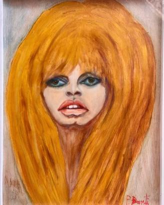 P. Danti  ritratto Brigitte Bardot 1967