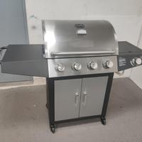 Barbecue BBQ 5fuachi con laterale NUOVO a gas