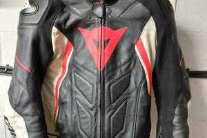 Giacca Moto Dainese Avro D1 in pelle TG. 52