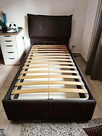 Letto singolo con contenitore 