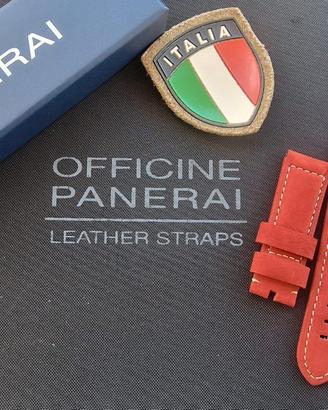 cinturino per orologio Officine Panerai rosso 24