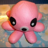 Peluche Polpo rosa in pannolenci.