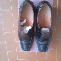 Mocassino di pelle artigianale donna nero taglia38