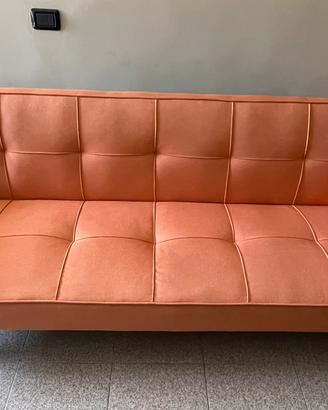 Divano letto click clack – arancione moderno