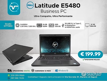 Notebook DELL i5 6th gen QUADCORE 16Gb 256Gb SSD