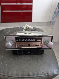 Autoradio epoca FM e lettore stereo 8 funzionante