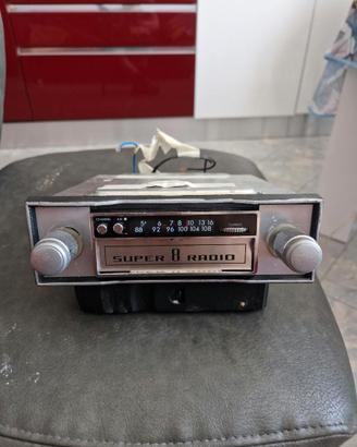 Autoradio epoca FM e lettore stereo 8 funzionante