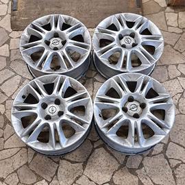 4 - CERCHI IN LEGA OPEL 6X16 4X100 ET40 CB 56,6