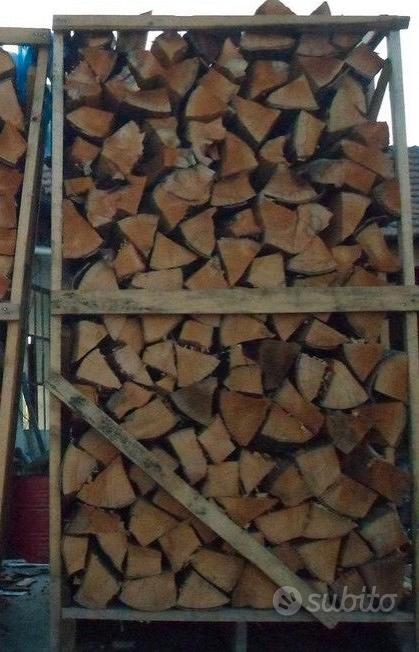 Fondo Della Legna Da Ardere - Legno Duro Spaccato Essiccato Artificialmente Legna Da Ardere Spaccata Nella Pila 92205863 - Foto 10