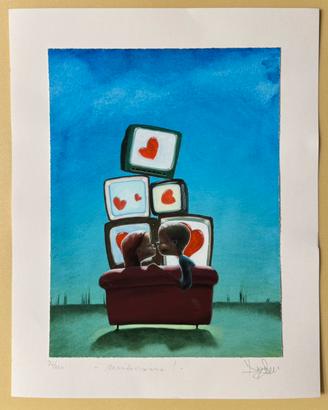 Quadro fine art giclèe Santini 40x50 mondovisione