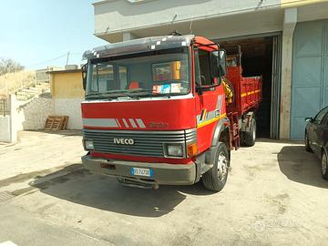 Iveco 115/17. Con. Gru e ribaltabile e ragno