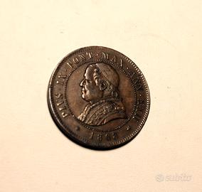 Vaticano. Pio IX (1846-1870). 4 Soldi 1868