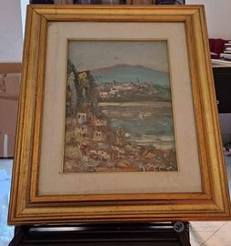 Quadro dipinto "Il Laghetto"