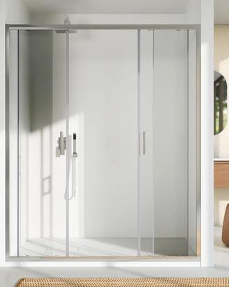 Box doccia vetro scorrevole  146/152 altezza 190