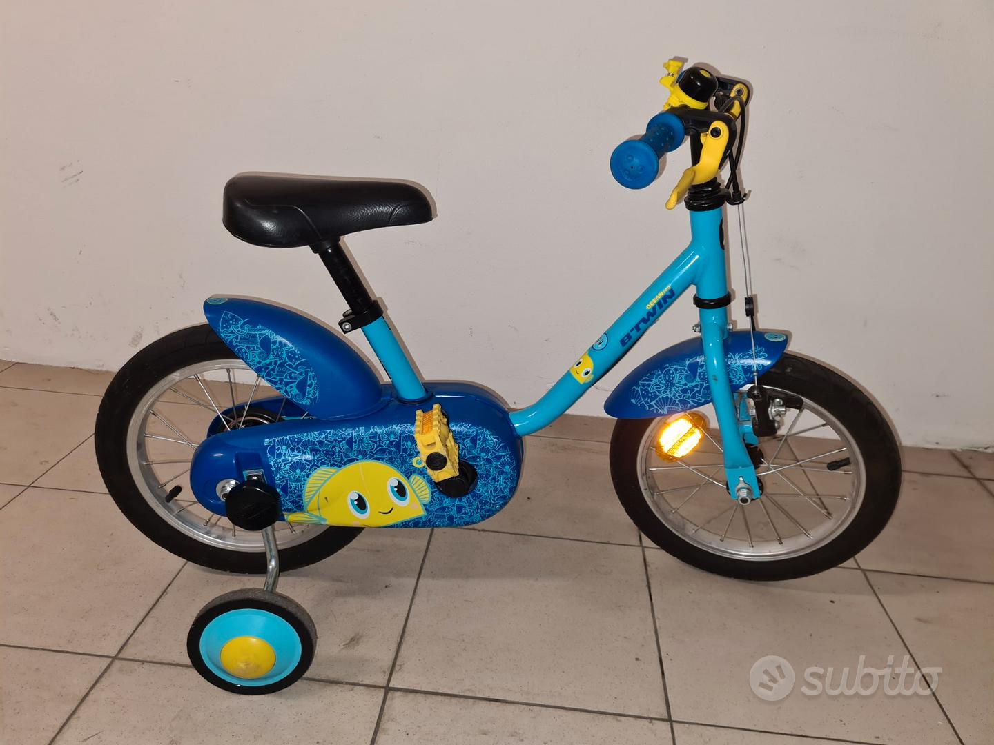 Borraccia bici bambino 500 380 ml azzurra BTWIN