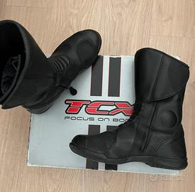 Stivali da moto TCX in pelle tg. 44