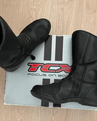 Stivali da moto TCX in pelle tg. 44