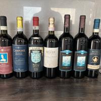 lotto di 7 bottiglie vino rosso toscano
