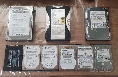 Lotto Hard Disk Vari per Console / PC / Notebook