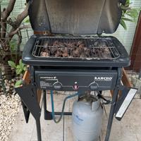 Barbecue a gas con copertura