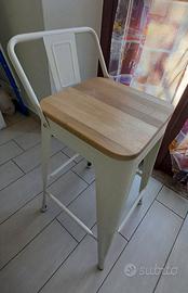 Sgabello con schienale