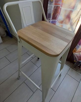 Sgabello con schienale