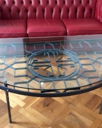 tavolo in ferro battuto "spinato"  168x84x52