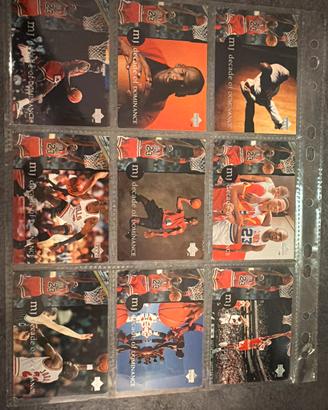 Set completo 9 carte michael jordan
