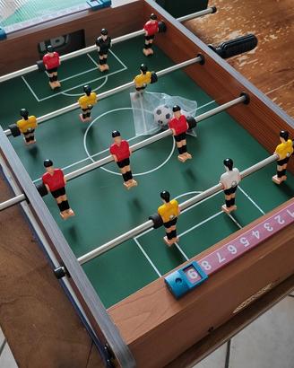 Calciobalilla biliardino da tavolo portatile 