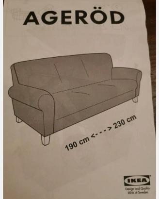 Copridivano 3 posti e 2 posti Ikea grigio