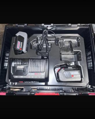 Batterie + Caricatore Würth con valigetta