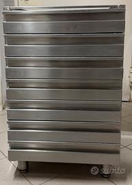 Cassettiera in acciaio inox