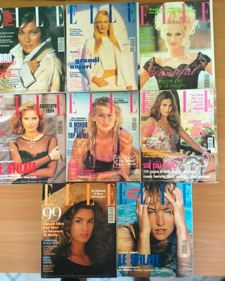 lotto di 8 riviste Elle Italia  anni 90