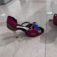 Scarpe con plateau e tacco 9
