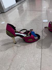 Scarpe con plateau e tacco 9