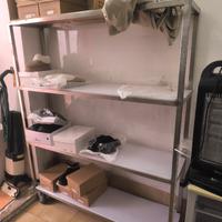 scaffali in acciaio inox