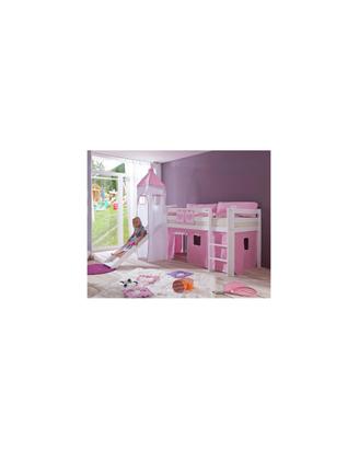 LETTO SEMI ALTO BAMBINO CON SCIVOLO E TORRE PEGASU