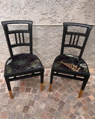 Sedie vintage dipinte a mano | chalk paint