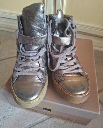 scarpe bronzo con borchie n 37